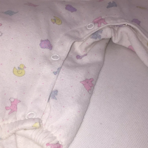 Vintage OshKosh B’Gosh Infant Baby Girls Romper Bunnies Bows Ducks Size 3-6M - Picture 6 of 10